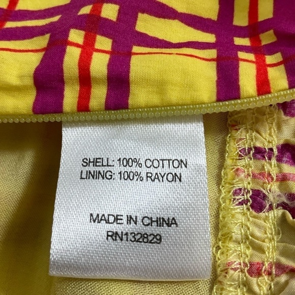 L’ Academie Los Angeles The Laci Crop Top In Yellow Plaid Size Small Side zip - Picture 8 of 9